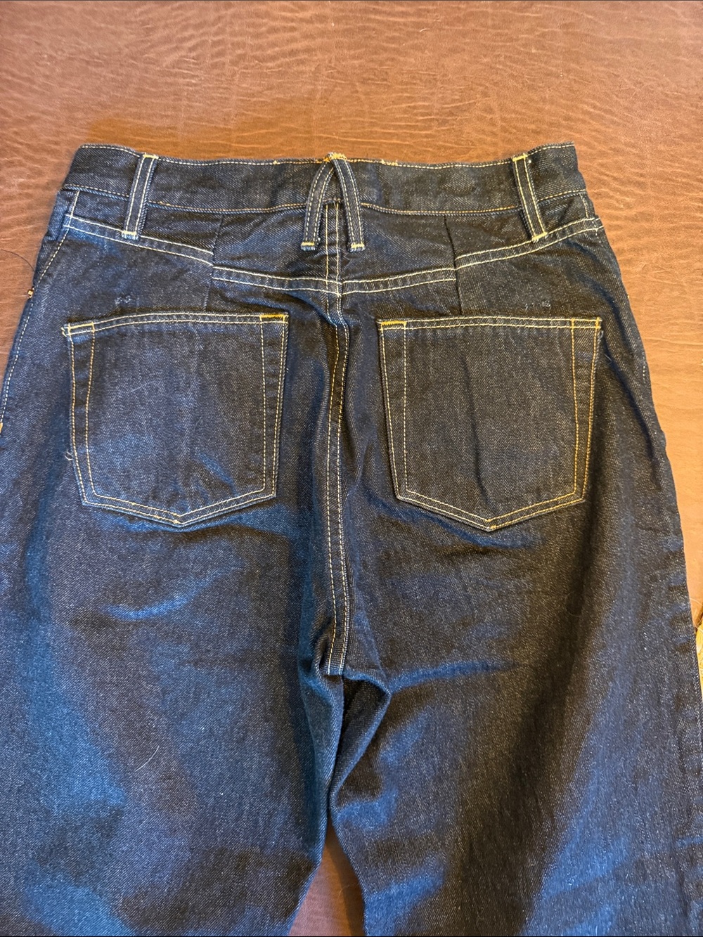 High-Rise Women's Dark Blue Denim Jeans